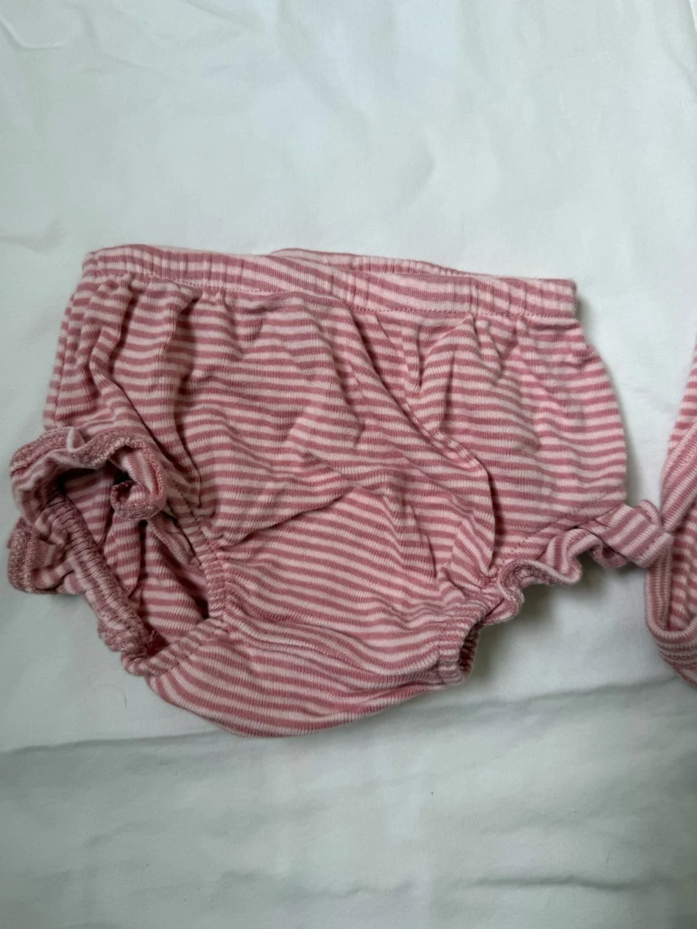 Carter's Pink and White Striped Baby Bodysuit with Bloomers